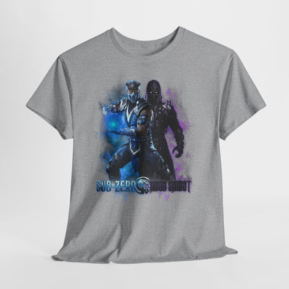 Mortal Kombat Sub-Zero & Noob Saibot Graphic Tee — Gamers' Retro Fighting Shirt