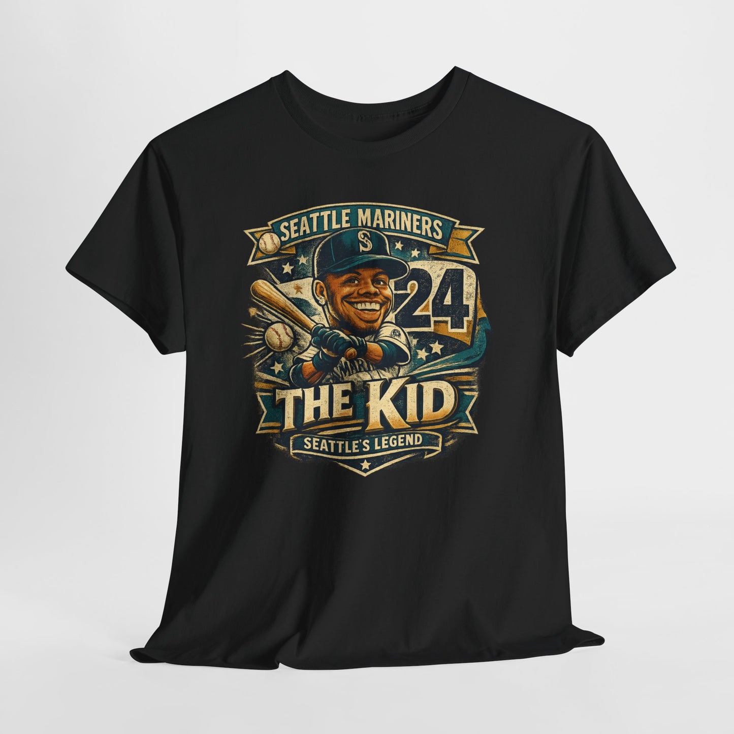 Griffey Jr. "The Kid" - Vintage Baseball Graphic T-Shirt