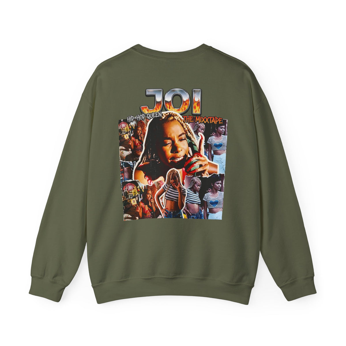 Joi Collage Crewneck Sweatshirt – Retro Concert Photo Graphic
