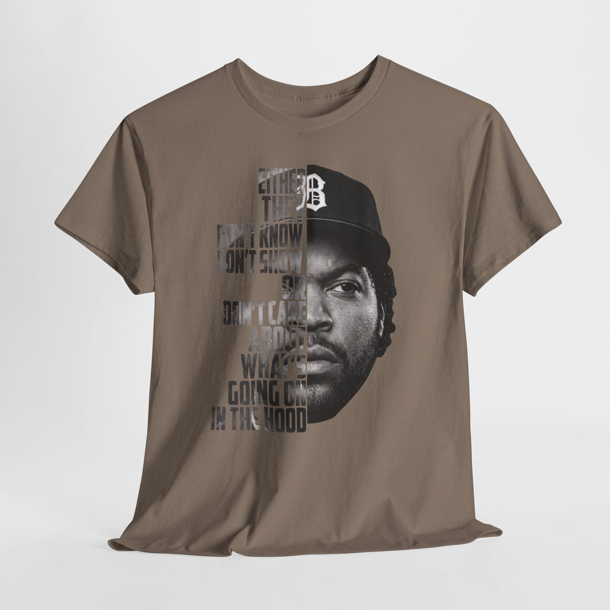 Boyz N The Hood Doughboy Half-Face Portrait with Bold Typography "Either They Don’t Know/Don’t Show"