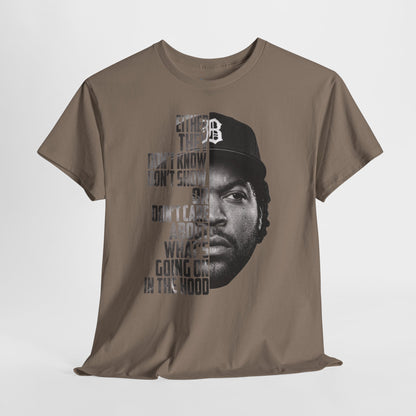 Boyz N The Hood Doughboy Half-Face Portrait with Bold Typography "Either They Don’t Know/Don’t Show"