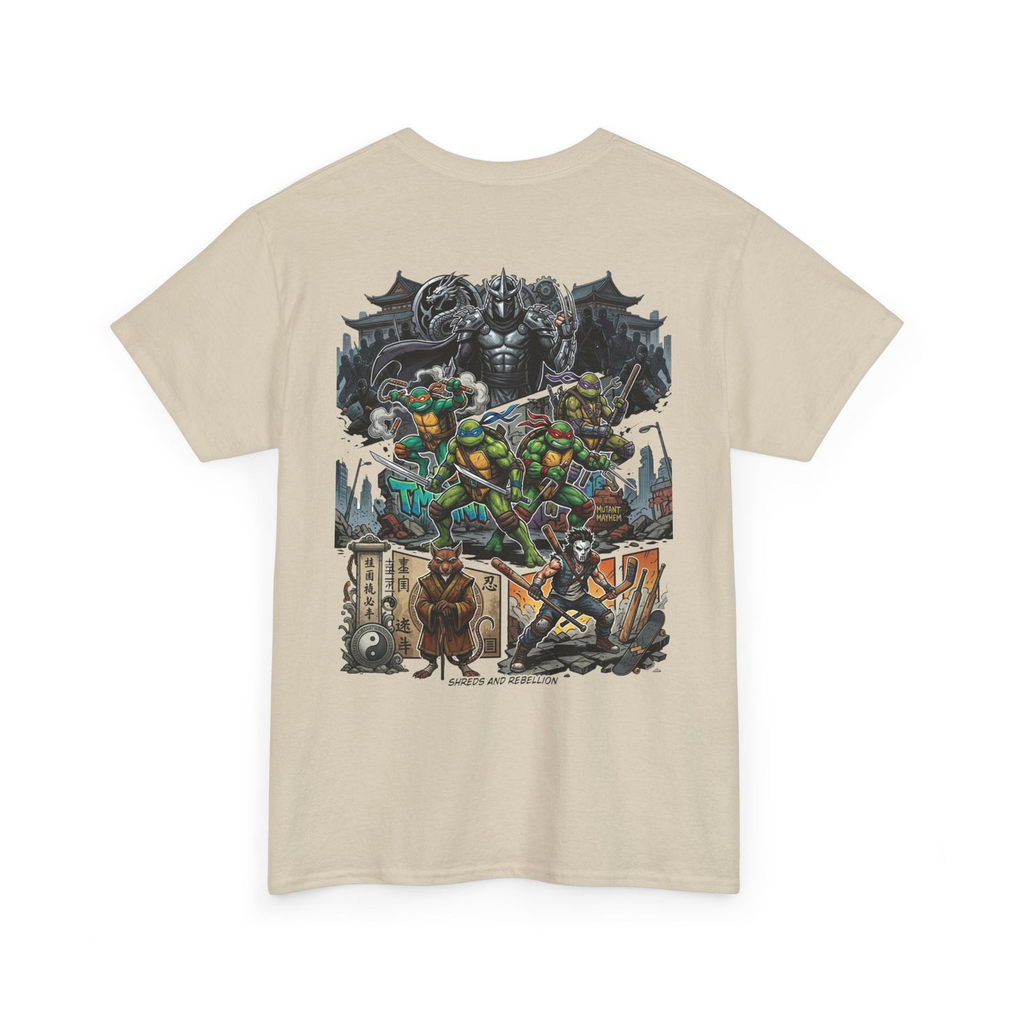 Teenage Mutant Ninja Turtles Graphic Tee — Retro Comic Backprint