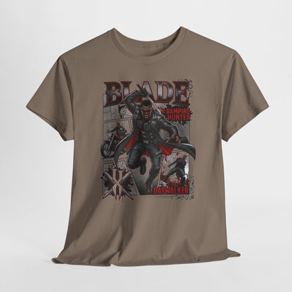 Blade Vampire Hunter Graphic Tee — Retro Comic Movie Poster T-Shirt