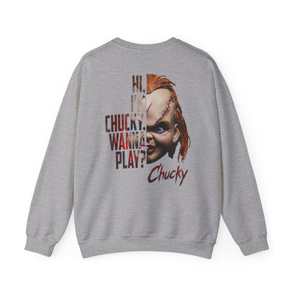 Chucky Horror Movie Graphic Crewneck Sweatshirt
