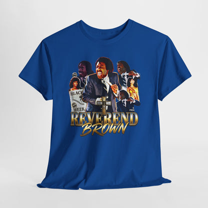 Reverend Brown Vintage Coming To America Collage T-Shirt