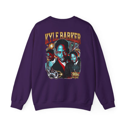 Crewneck Sweatshirt — 'Kyle Barker 90s' Vintage TV Sitcom Tribute Graphic