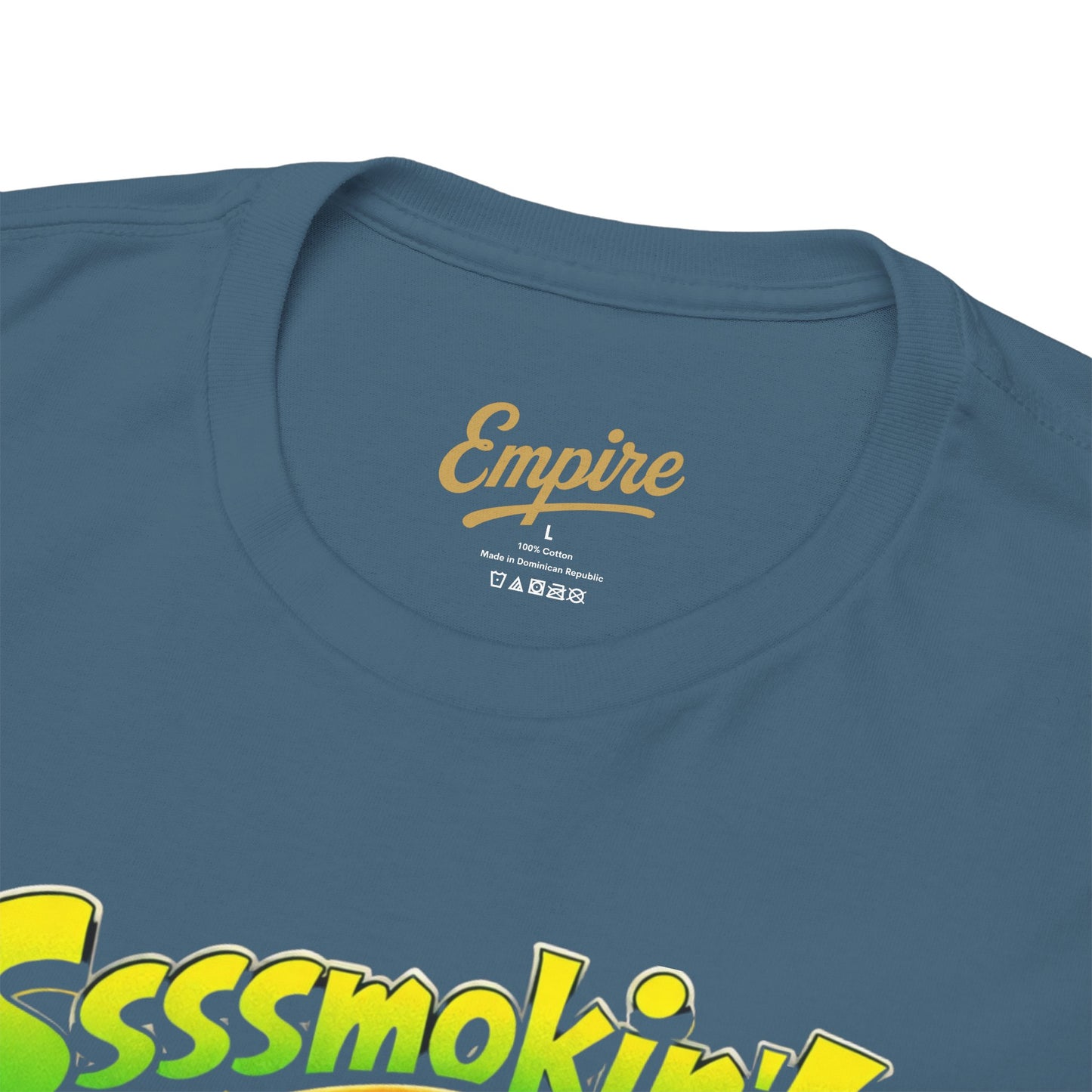 The Mask Graphic Tee — 'Ssssmokin!' Retro Movie Design