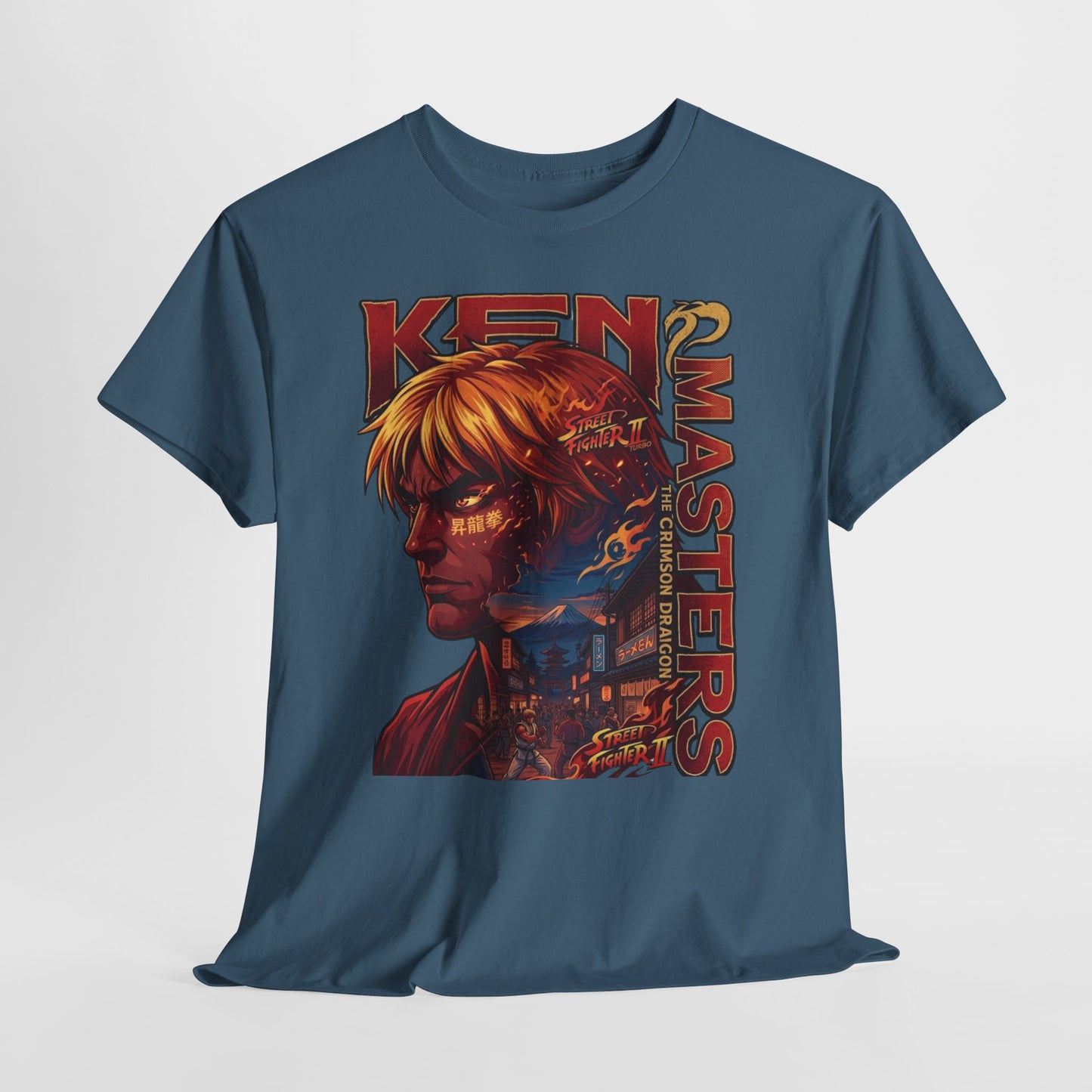 Ken Masters Portrait Tee — Retro Street Fighter Graphic T-Shirt