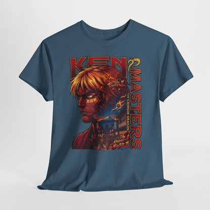 Ken Masters Portrait Tee — Retro Street Fighter Graphic T-Shirt