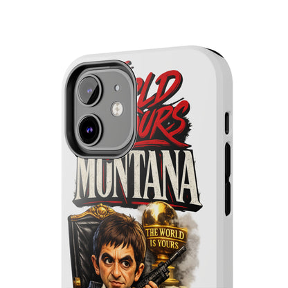 Tony Montana "The World Is Yours" Vintage Caricature Tough Phone Case