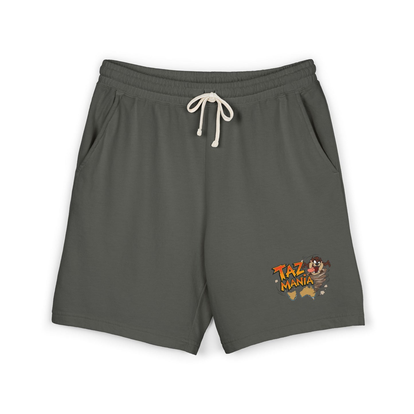 Fleece Sweat Shorts with 'TAZ-MANIA' Vintage Graphic