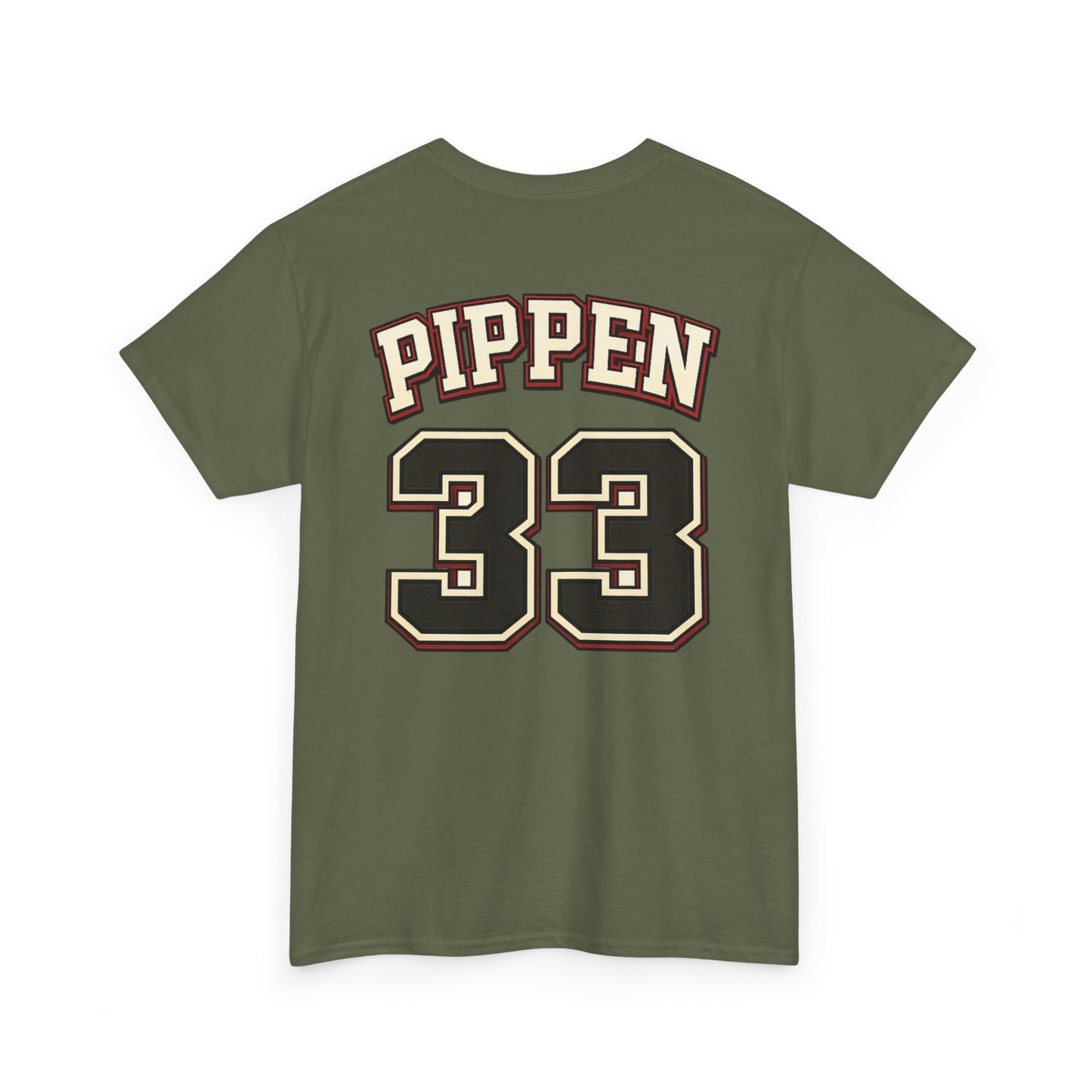 Pippen #33 Basketball Tee — Retro Chicago Bulls Scott Pippen Jersey Shirt