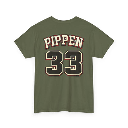 Pippen #33 Basketball Tee — Retro Chicago Bulls Scott Pippen Jersey Shirt