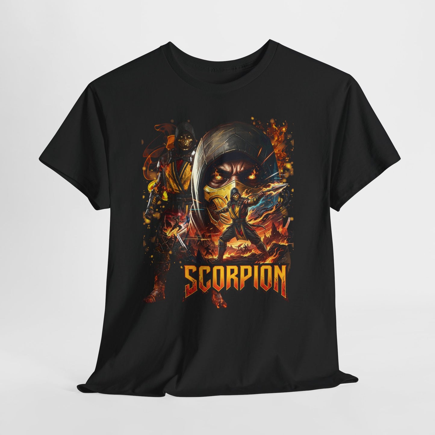 Scorpion Video Game Tee - Retro Fighter Graphic Shirt