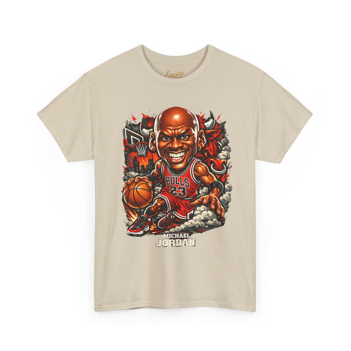 Basketball Legend T‑Shirt — 'Michael' Retro Cartoon Bulls Tee