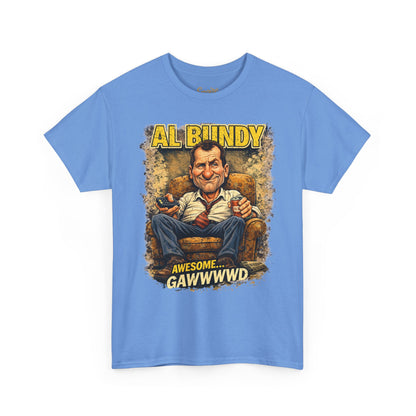 Retro TV Character Tee — "Al Bundy Awesome... Gawwwwd" Graphic T-Shirt