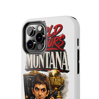 Tony Montana "The World Is Yours" Vintage Caricature Tough Phone Case
