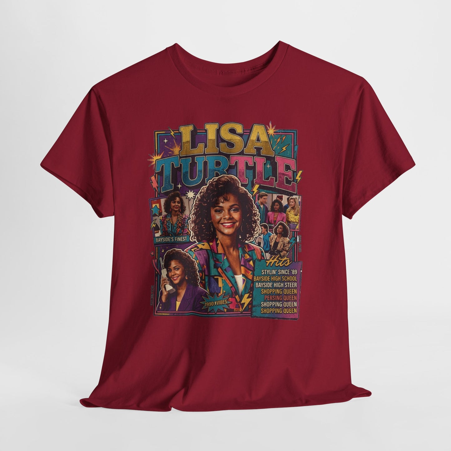 Lisa Turtle Retro 90s Sitcom Tee — Saved by the Bell Graphic T-Shirt