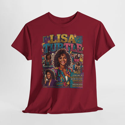 Lisa Turtle Retro 90s Sitcom Tee — Saved by the Bell Graphic T-Shirt