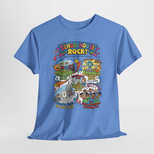 Schoolhouse Rock! Vintage Cartoon Tee — Retro Educational Music Band Graphic Shirt