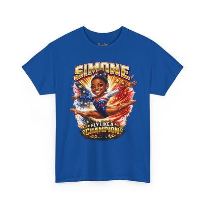 Simone Champion Gymnastics T-Shirt — "Fly Like a Champion" Tribute Tee