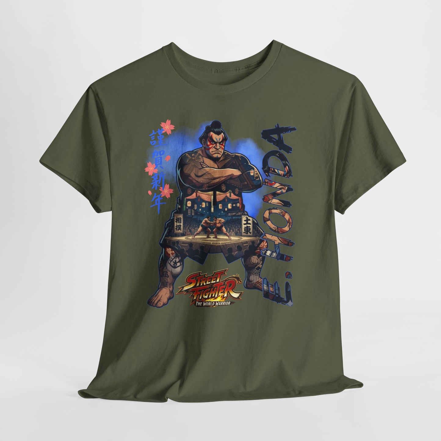E. Honda Street Fighter Tee — Vintage Arcade Gaming Graphic T-Shirt