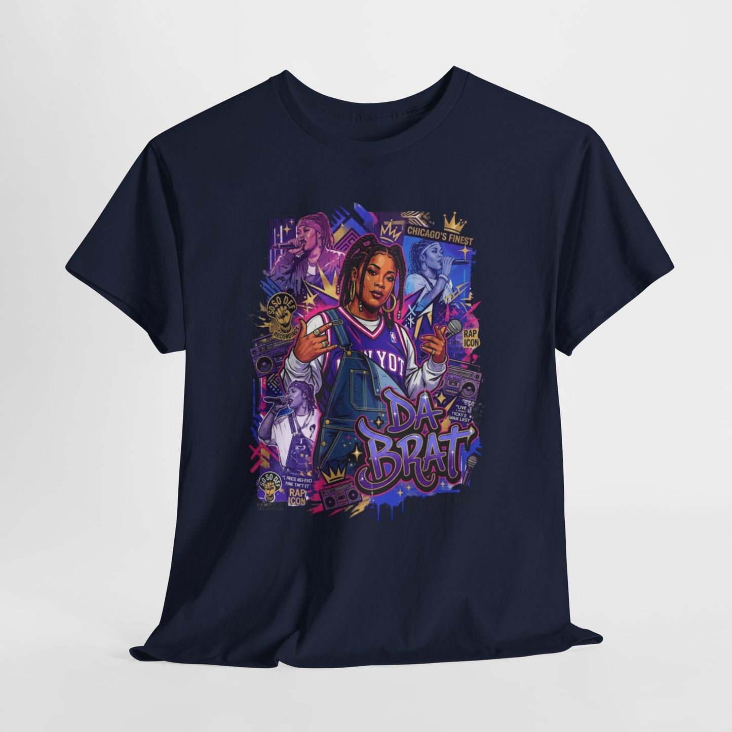 Da Brat 'You the Goat' Graphic Tee — Retro Hip-Hop Portrait Shirt