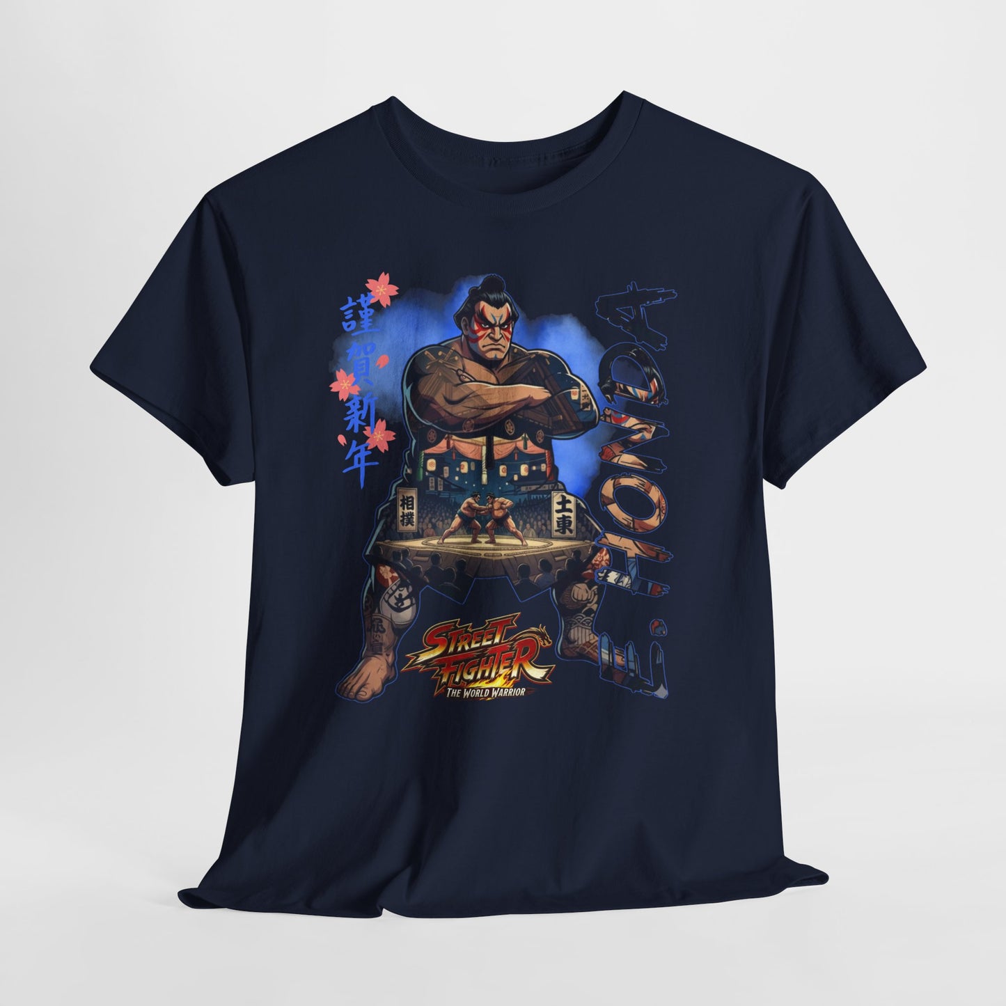 E. Honda Street Fighter Tee — Vintage Arcade Gaming Graphic T-Shirt