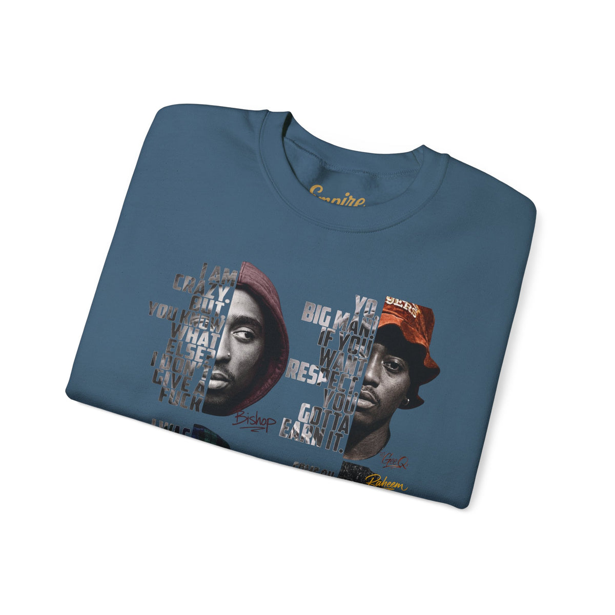 Wrecking Crew "Juice" Movie Legends Crewneck Sweatshirt — Collage Portraits & Lyrics