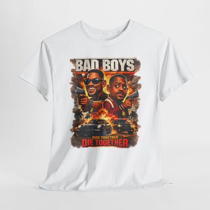Bad Boys Movie Poster Tee — "Ride Together, Die Together" Graphic T-Shirt