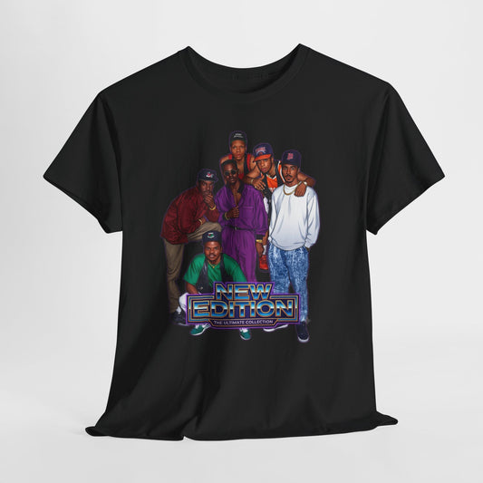 Vintage New Edition Graphic Tee – "The Ultimate Collection" Retro Portrait T-Shirt