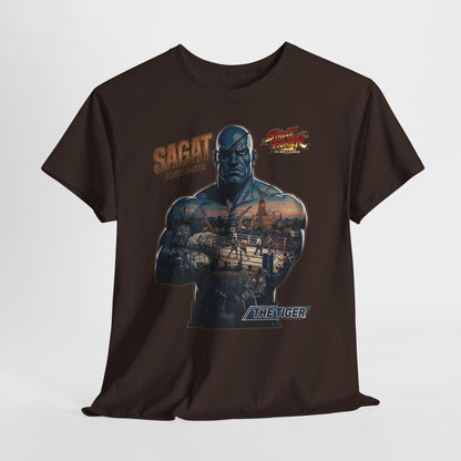Sagat Street Fighter Graphic Tee – Vintage Fighter Poster T-Shirt