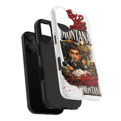 Tony Montana "The World Is Yours" Vintage Caricature Tough Phone Case