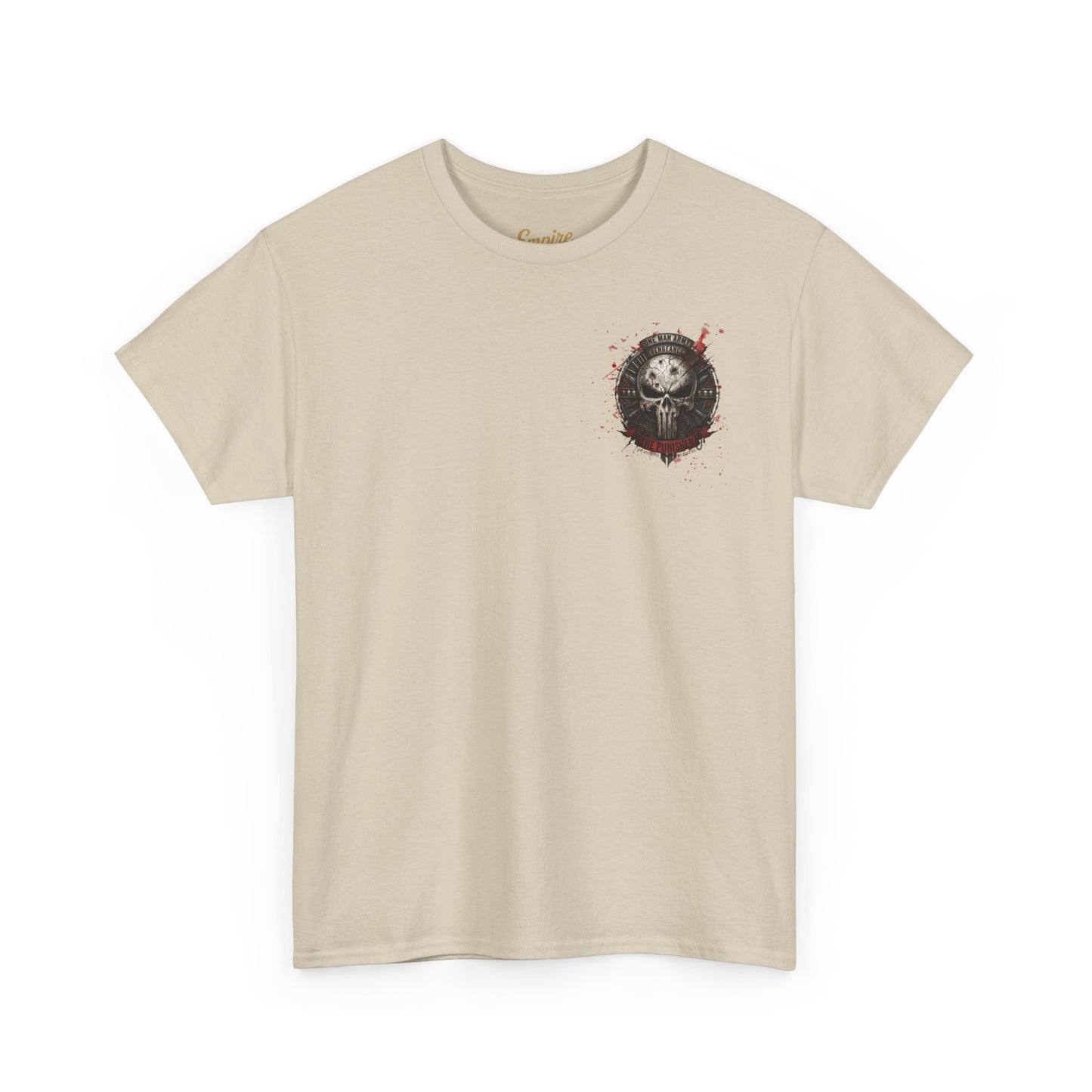 Punisher Graphic Tee — Frank Castle Skull Art Backprint