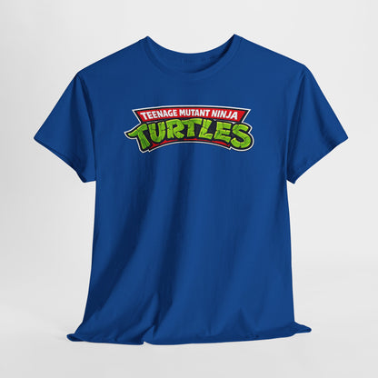 Teenage Mutant Ninja Turtles Graphic Tee — Retro TMNT Logo & Group Back Print