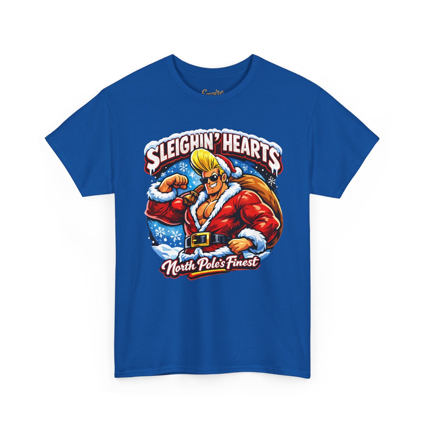Johnny B 'Sleighin' Hearts' Christmas Tee — 'Where The Ho Ho Hos At' Holiday T-Shirt