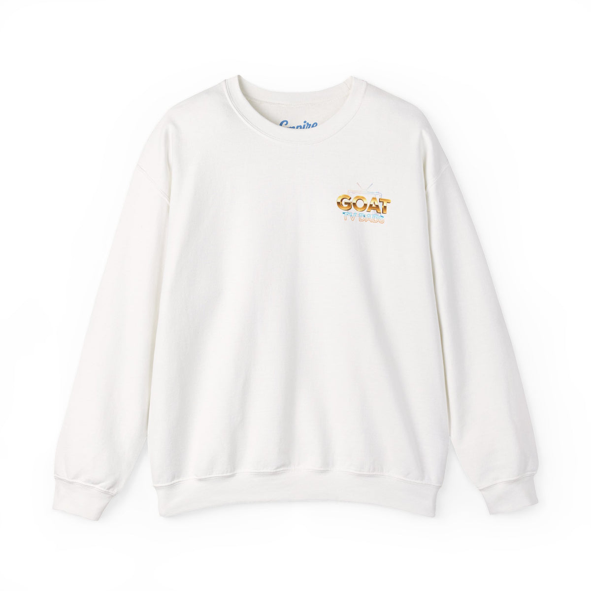 Crewneck Sweatshirt — 'GOAT' Icon Caricature Tribute Backprint