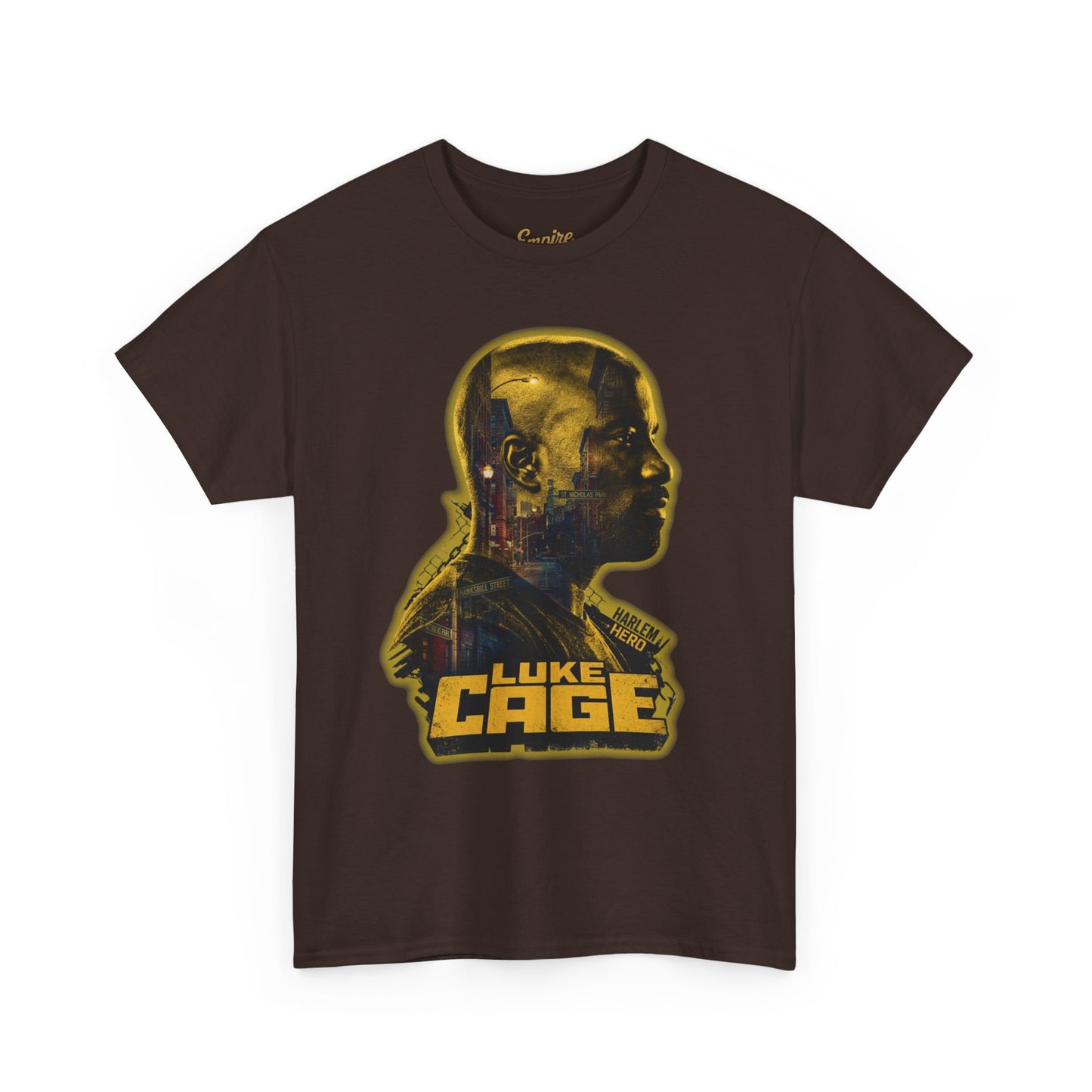 Luke Cage Profile Graphic Tee — Retro Marvel Street Hero T‑Shirt