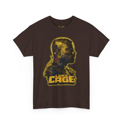 Luke Cage Profile Graphic Tee — Retro Marvel Street Hero T‑Shirt