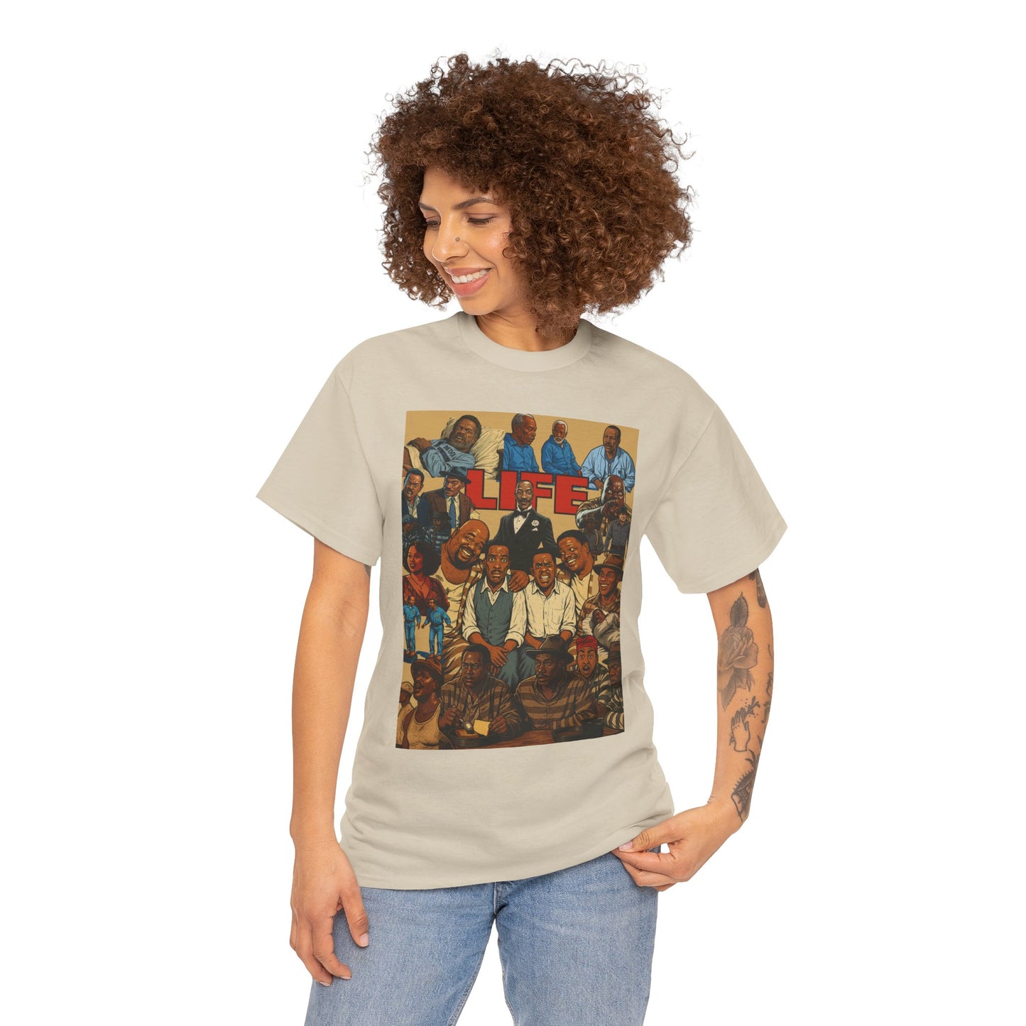 Retro Life Graphic Tee, Unisex Heavy Cotton T-Shirt, Vintage Style Shirt, Casual Wear, Unique Gift Idea