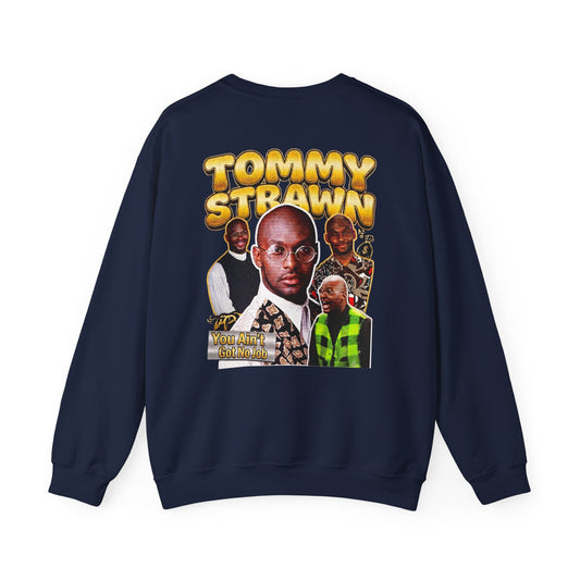 Martin Graphic Crewneck Sweatshirt — Vintage Retro Tommy Strawn Photo Collage