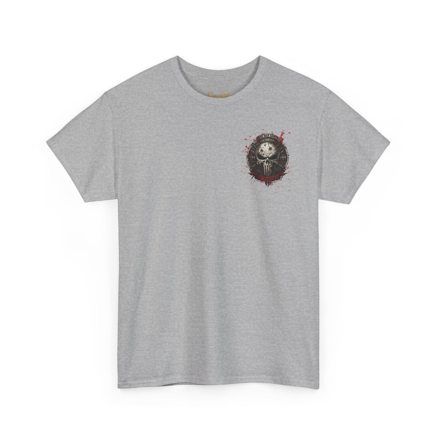 Punisher Graphic Tee — Frank Castle Skull Art Backprint