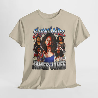 Retro Living Single Collage Tee — 'Sinclaire James-Jones' Graphic T-Shirt