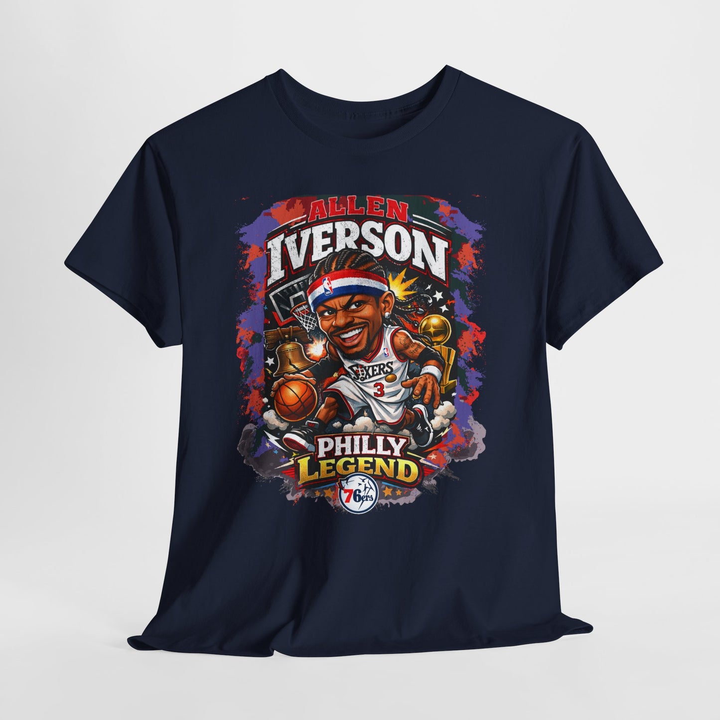 Philly Legend Basketball Tee — Iverson Retro Graphic Shirt