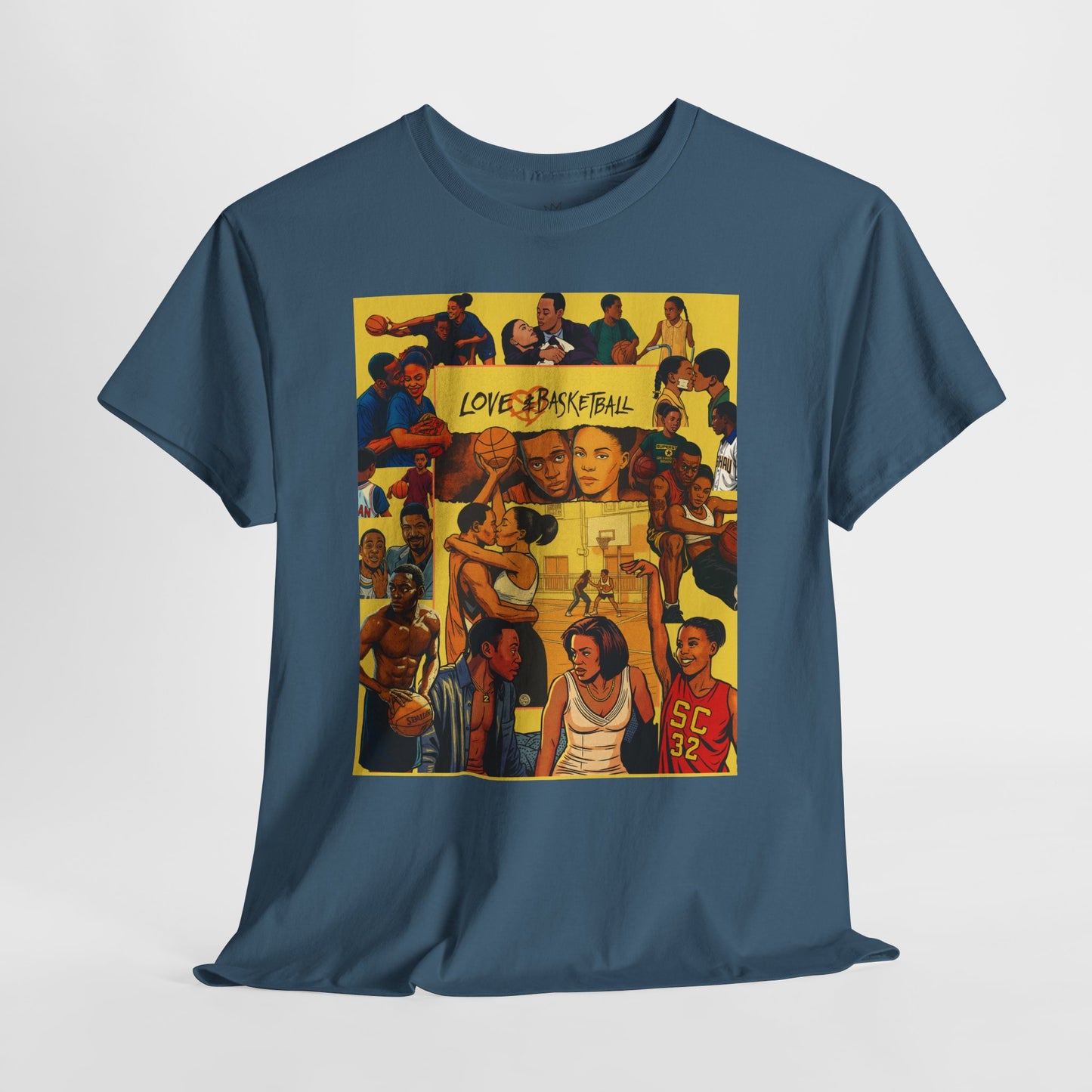 Love & Basketball Tee - Casual Style, Gift for Sports Lovers, Unique Graphic Shirt, Everyday Wear, Movie Inspired Apparel