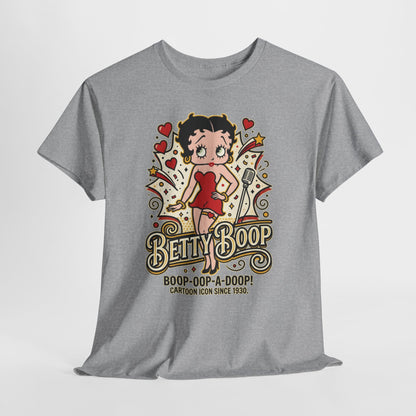 Betty Boop Retro Graphic Tee – "Boop-Oop-A-Doop" Vintage Cartoon Shirt