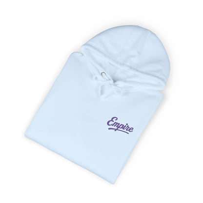 Empire Signature Embroidered Hoodie — Minimal Fleece with Purple 'Empire' Logo