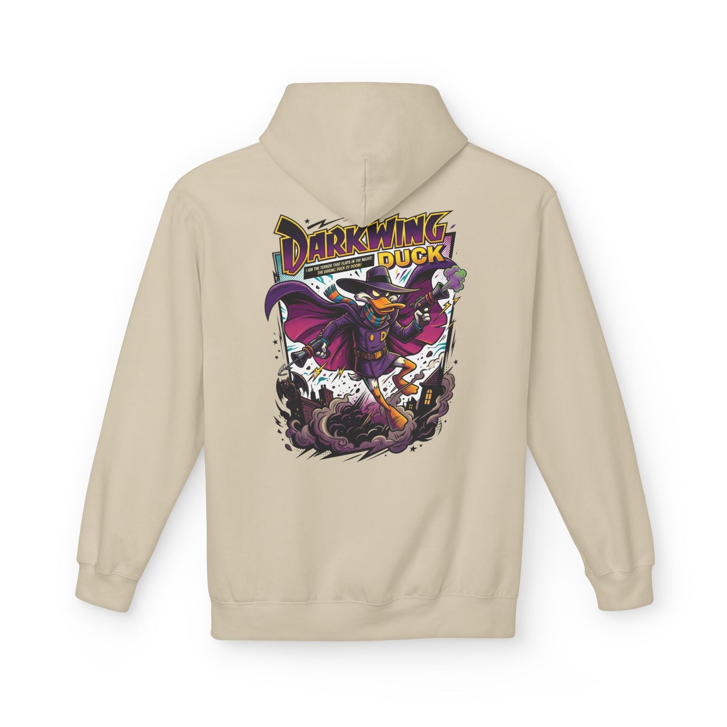Retro Darkwing Duck Graphic Hoodie | 90s Cartoon Nostalgia