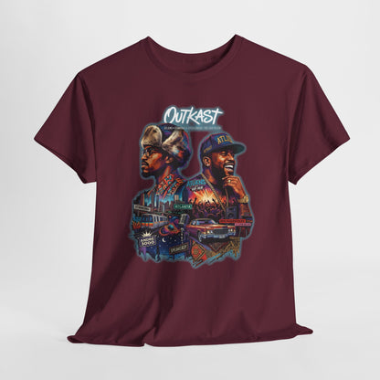 Outkast Hop Dual Portrait T‑Shirt — Vintage Rap Artist Graphic Tee