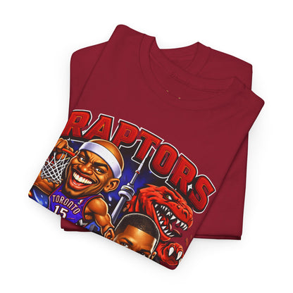 Raptors Basketball Tee — Vintage Cartoon Players Graphic Shirt
